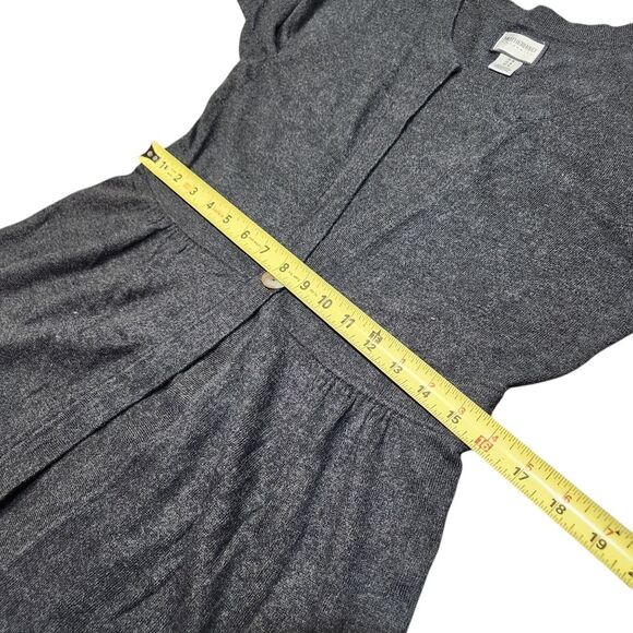 Motherhood Maternity Gray Cardigan Sweater‎ Long Sleeve Button Flowy Tunic M - Picture 8 of 13